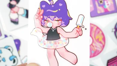 how-do-vograce's-glitter-stickers-stand-out?